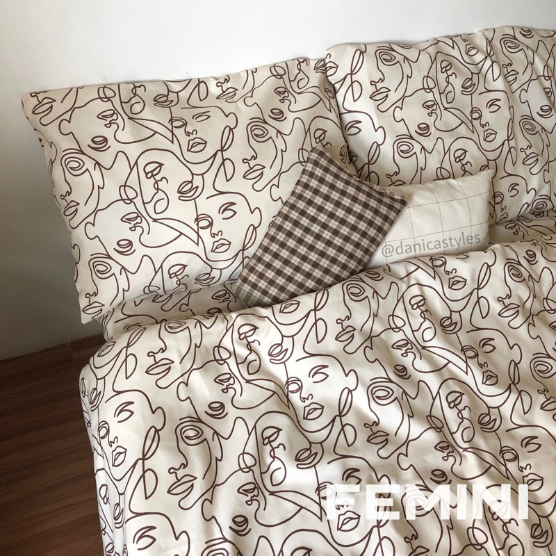 3in1 Face Line Art Cotton Beddings (page 10) | Shopee Philippines