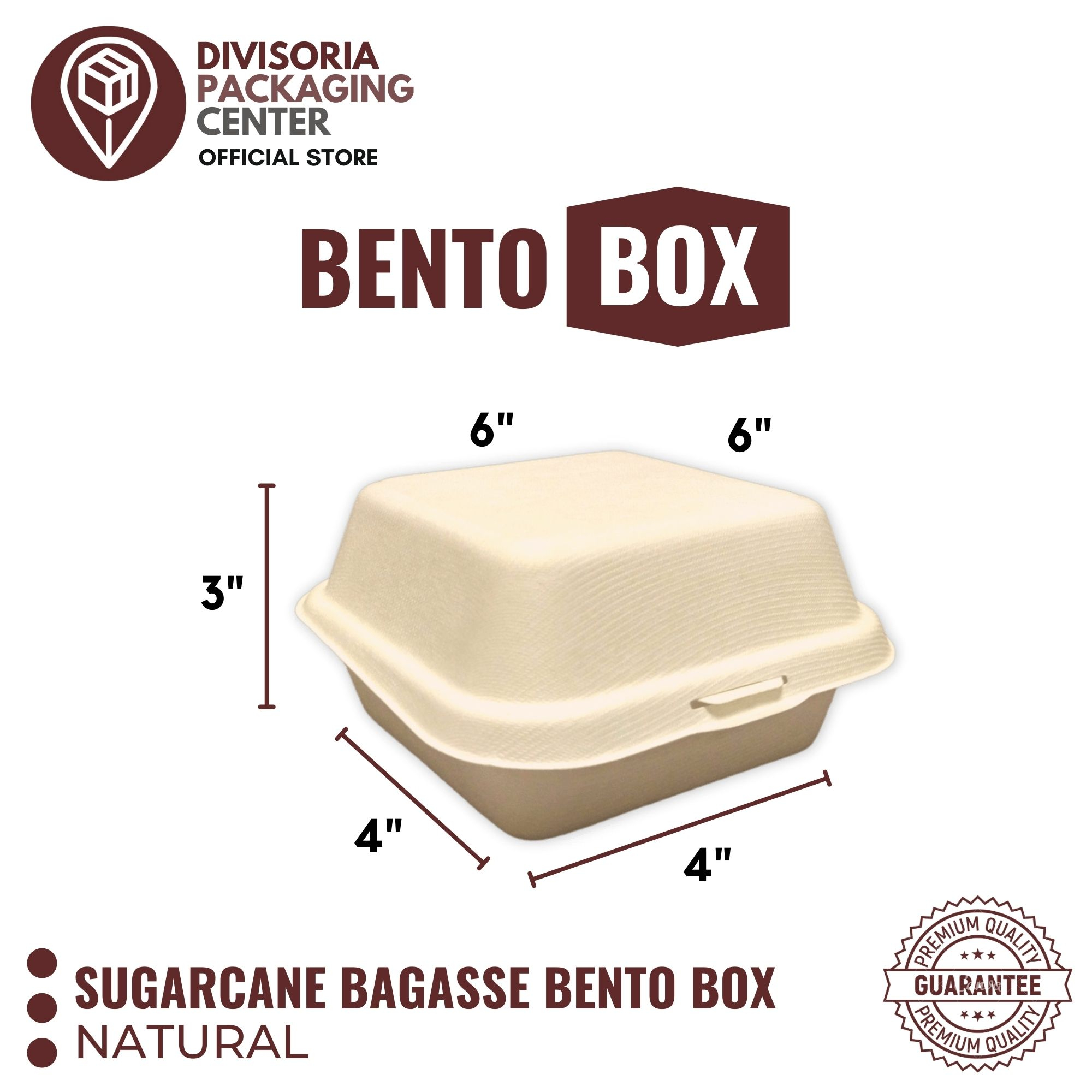 (50pcs) 450ml Bagasse Sugarcane Bento Cake Burger Clamshell Takeout box ...