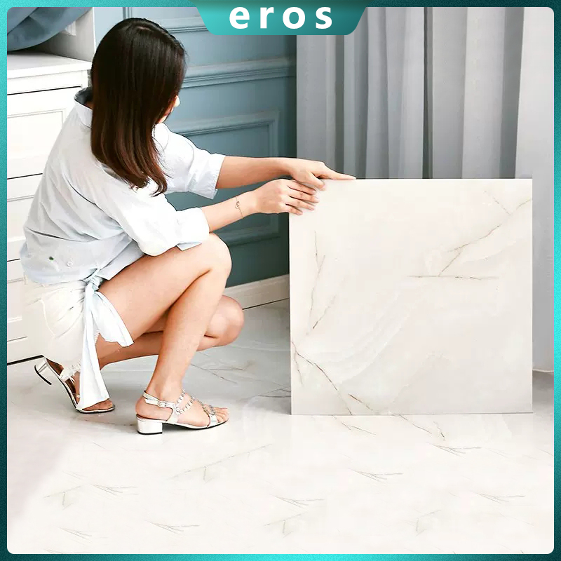 Marble Vinyl tiles Floor Stickers decor Self Adhesive waterproof PVC ...