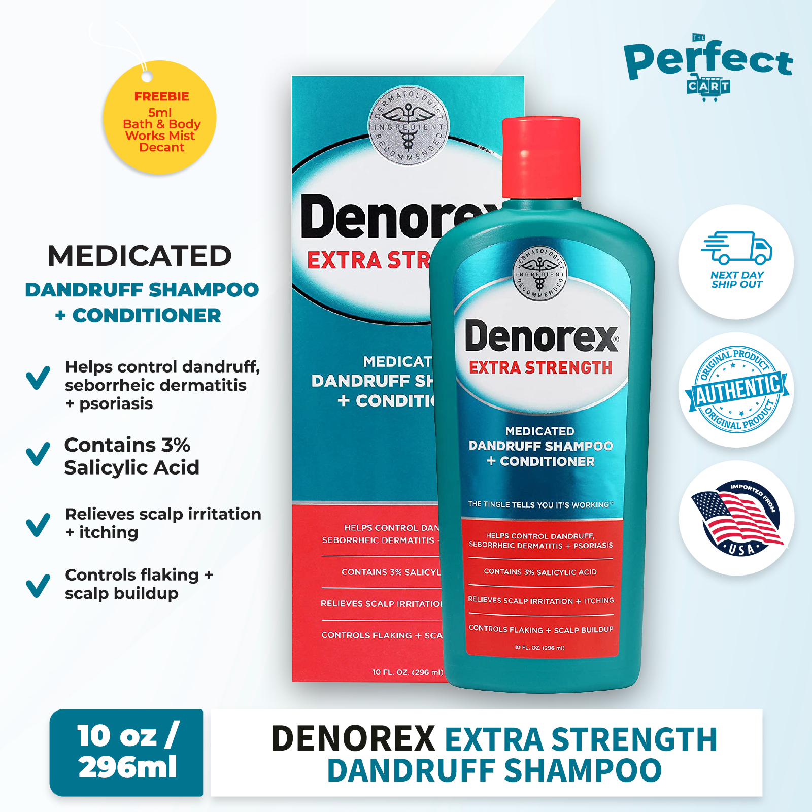 Denorex Extra Strength Dandruff Shampoo 10.0 oz | Shopee Philippines