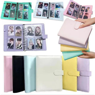 A4 4 Ring Photocard Album Glitter 4x6 inch Photo 2 4 Pockets Sleeves PU  Leather Macaroon Binder Cover Refillable Budget Notebook - AliExpress