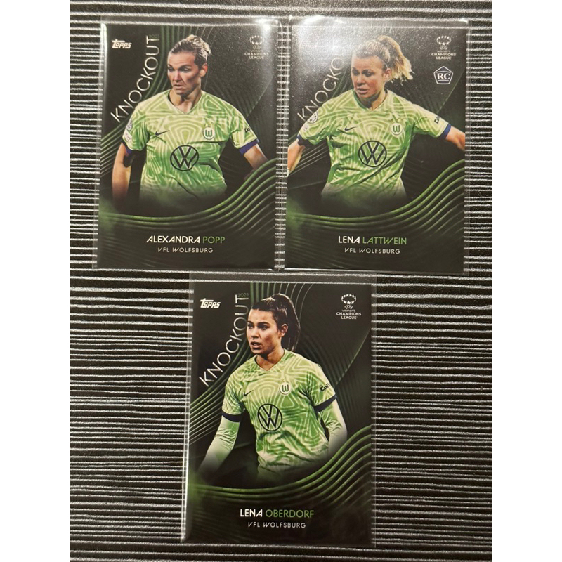 TOPPS KNOCKOUT 2023 UWCL - VFL Wolfsburg Cards Alexandra Popp RC Lena ...