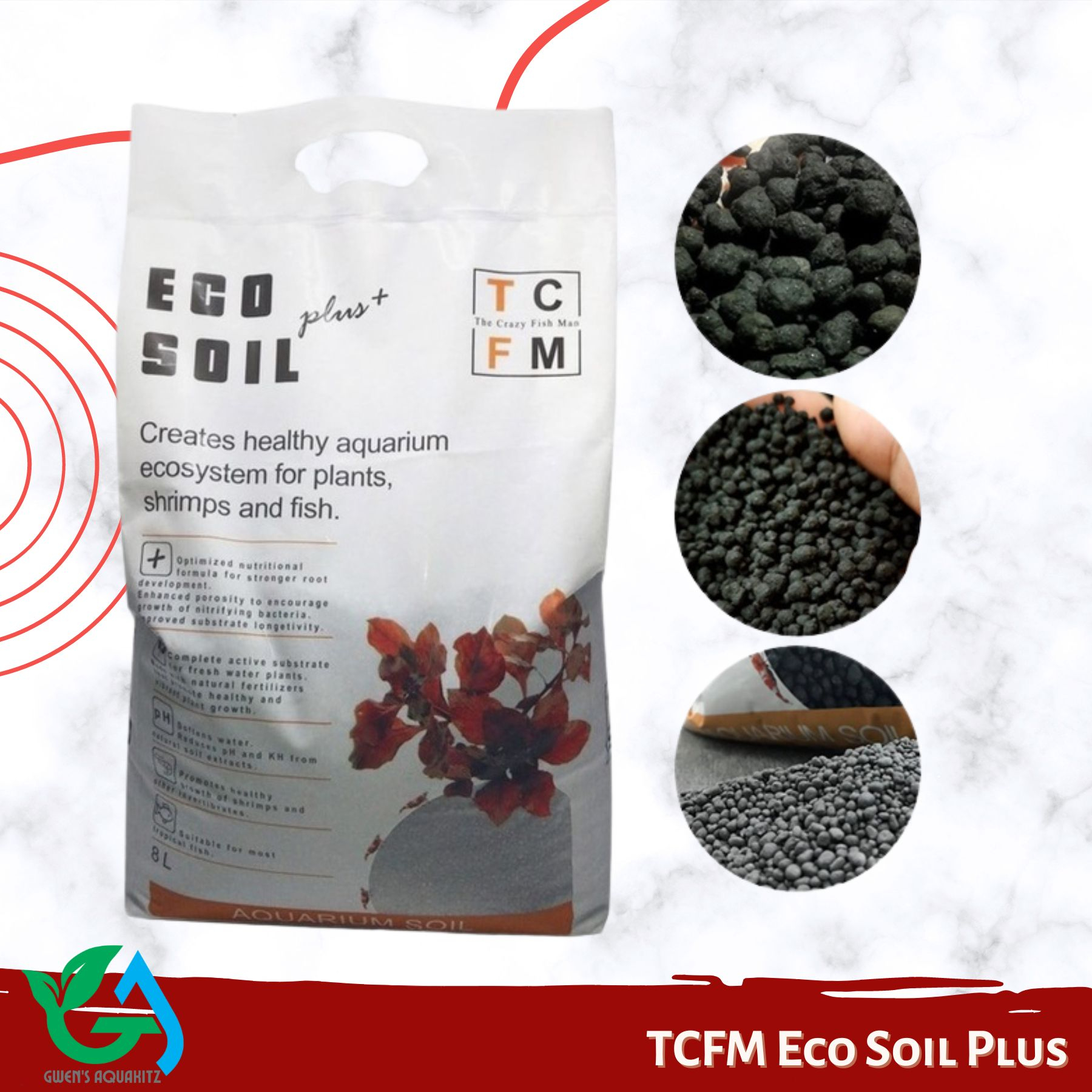 TCFM Eco Soil Plus + / in 1/2Kilo , 1Kilo and 2Kilos [Aquasoil
