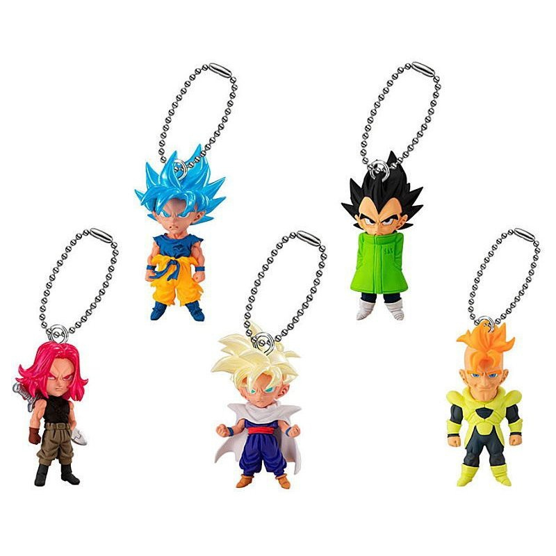 Portachiavi Mascotte Dragon Ball Super UDM V Jump Special 05 - Super Saiyan Gogeta, Figura 4 Cm, Importazione Giappone