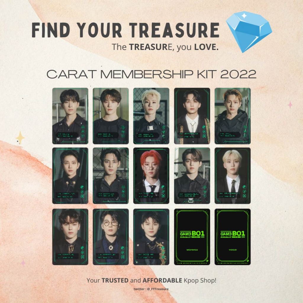 [UNOFFICIAL] SEVENTEEN CARAT MEMBERSHIP KIT 2022 PC (VERSION 1