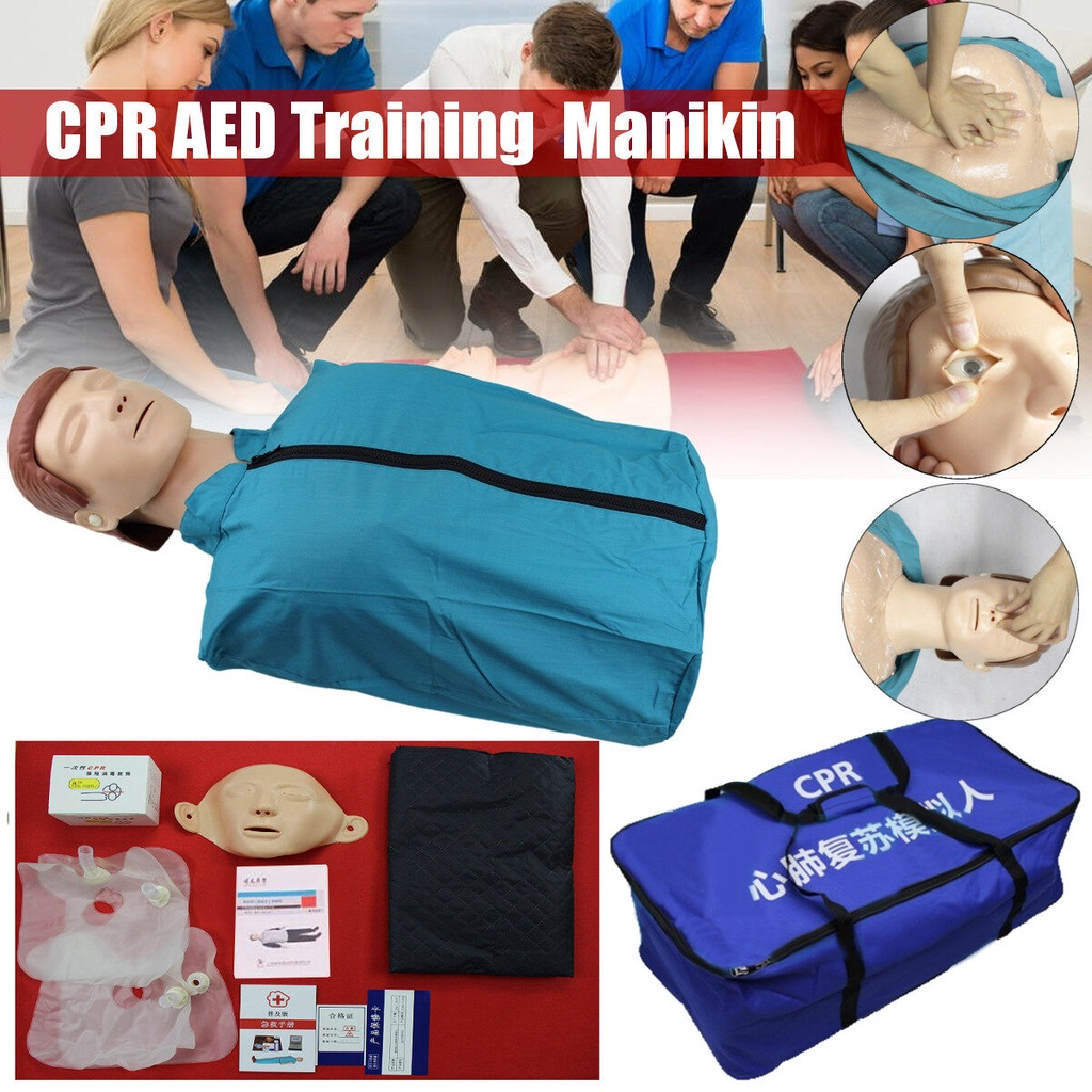 Half-body Adult AED First Cardiopulmonary Resuscitation CPR Manikin ...
