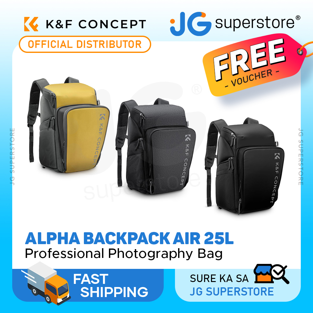 K&F Concept Camera Alpha Backpack Air 25L w/ Raincover for Videography