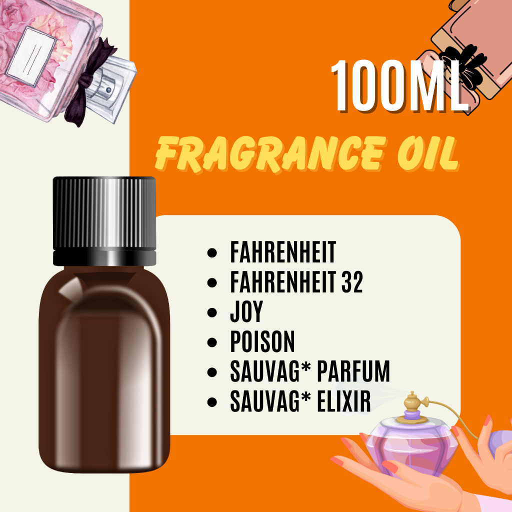 100ml CD Fragrance Oils For Perfume Fahrenheit Joy Poison Parfum Elixir