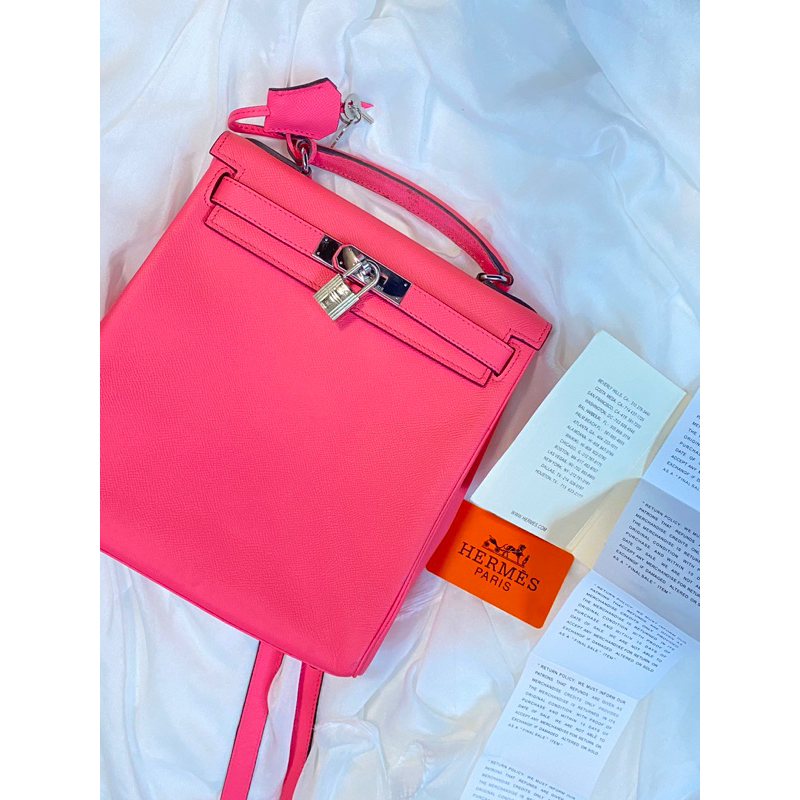 Hermes pink backpack hot sale