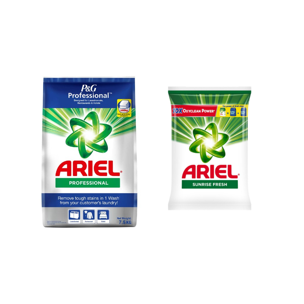 Ariel Powder Professional (7.5kg) + Ariel Powder Detergent Sunrise