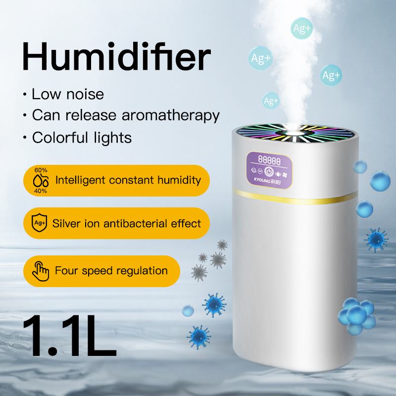 1100ML Humidifier with 7 Led Lamp & Essential Oil Aromatherapy Air