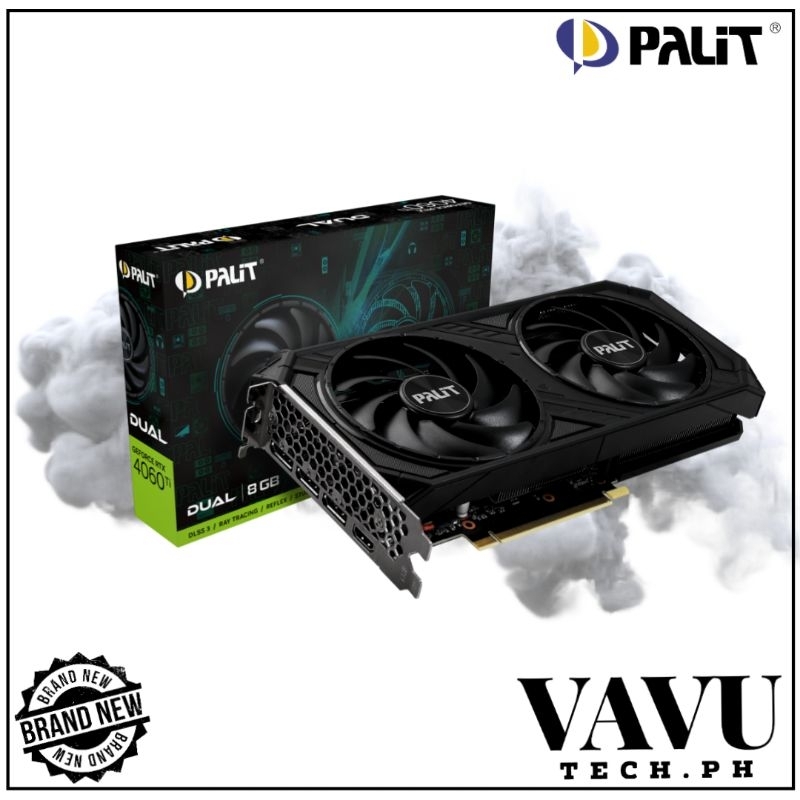 Palit Geforce RTX 4060Ti Dual 8GB GDDR6 Video Graphics Card | Shopee ...