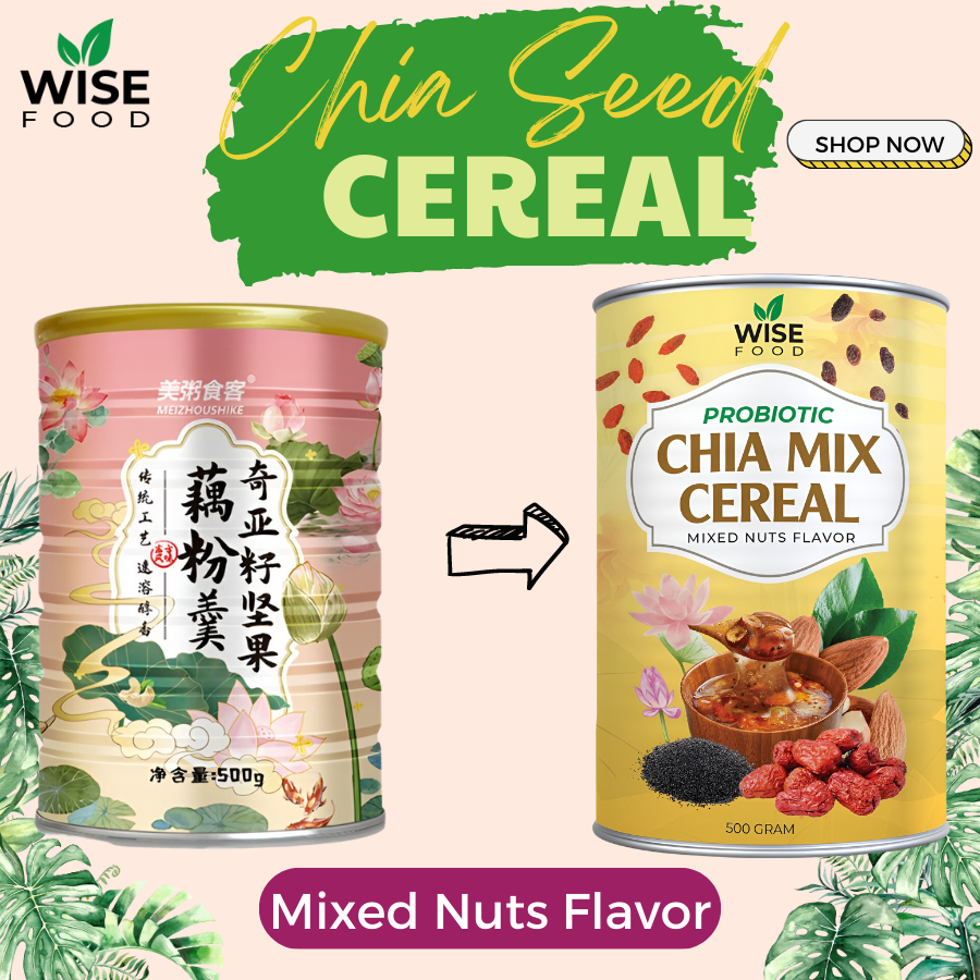 Chia Seeds Cereal Powder Mix Lotus Root Powder Starch Soup Nut Flavor