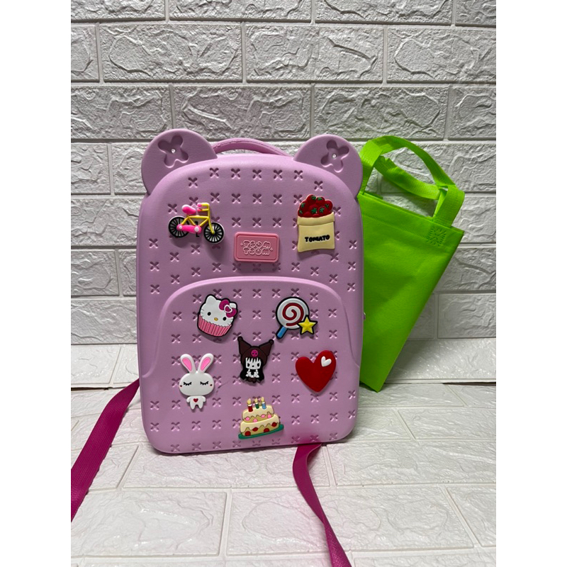 Crocs backpack Children's School Bags Kindergarten Backpacks Preschool