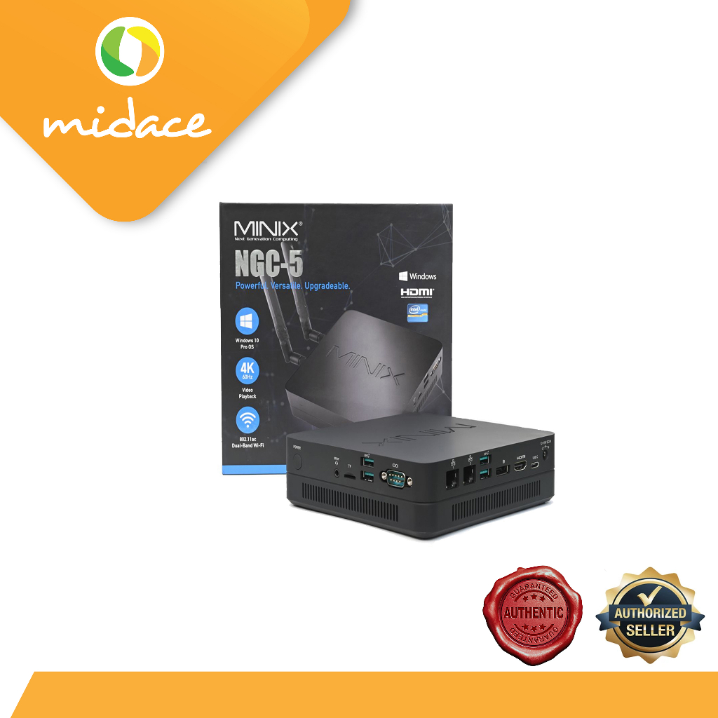 MINIX NEO NGC-5 with 8th Gen Intel Core i5 Processor Windows 10 Pro OS ...