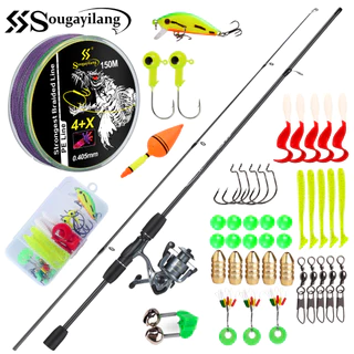 COD] Fishing Rod Full Set 1.8m Rod Spinning and 1000-4000 Reel