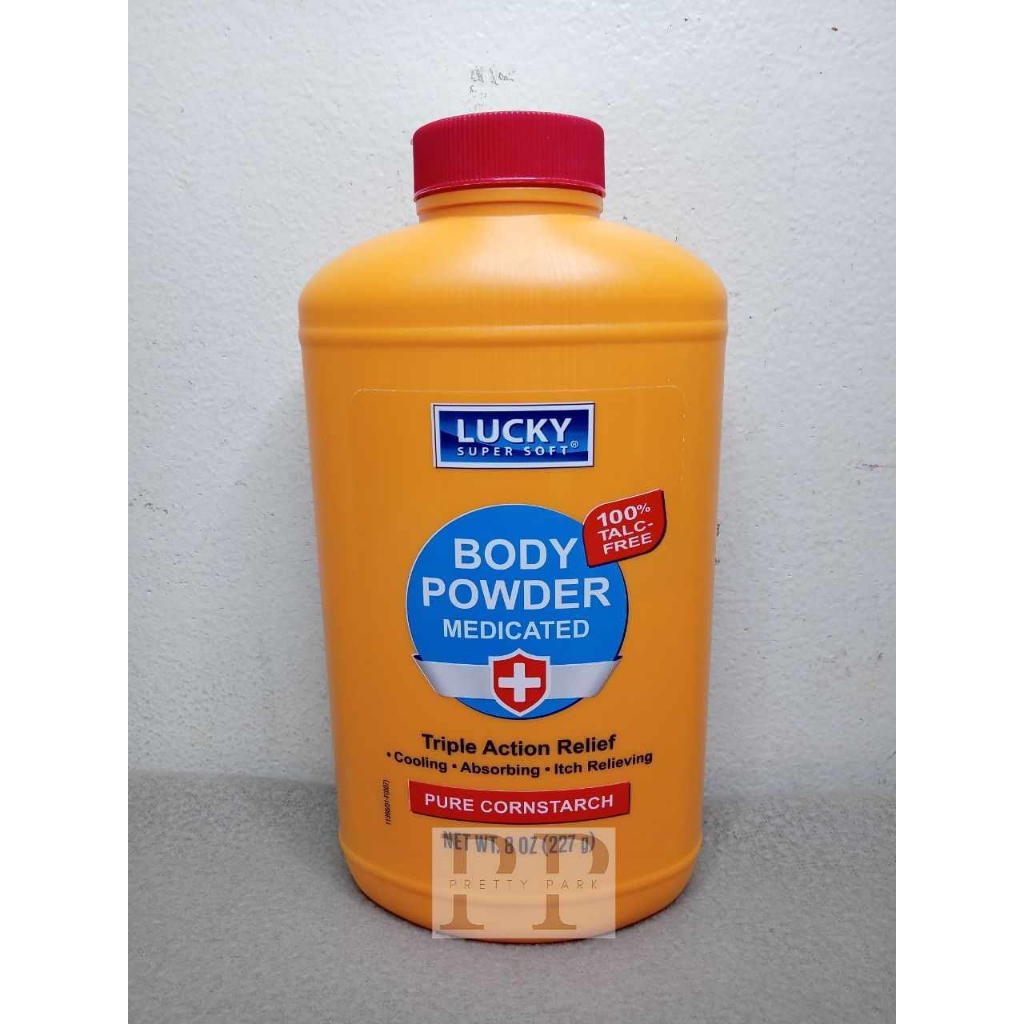 Lucky Medicated Corn Starch Body Powder (227 g) Shopee Philippines