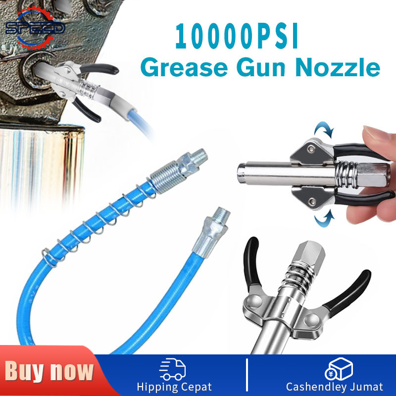 10000PSI Grease Gun Coupler HeavyDuty original locking grease coupler