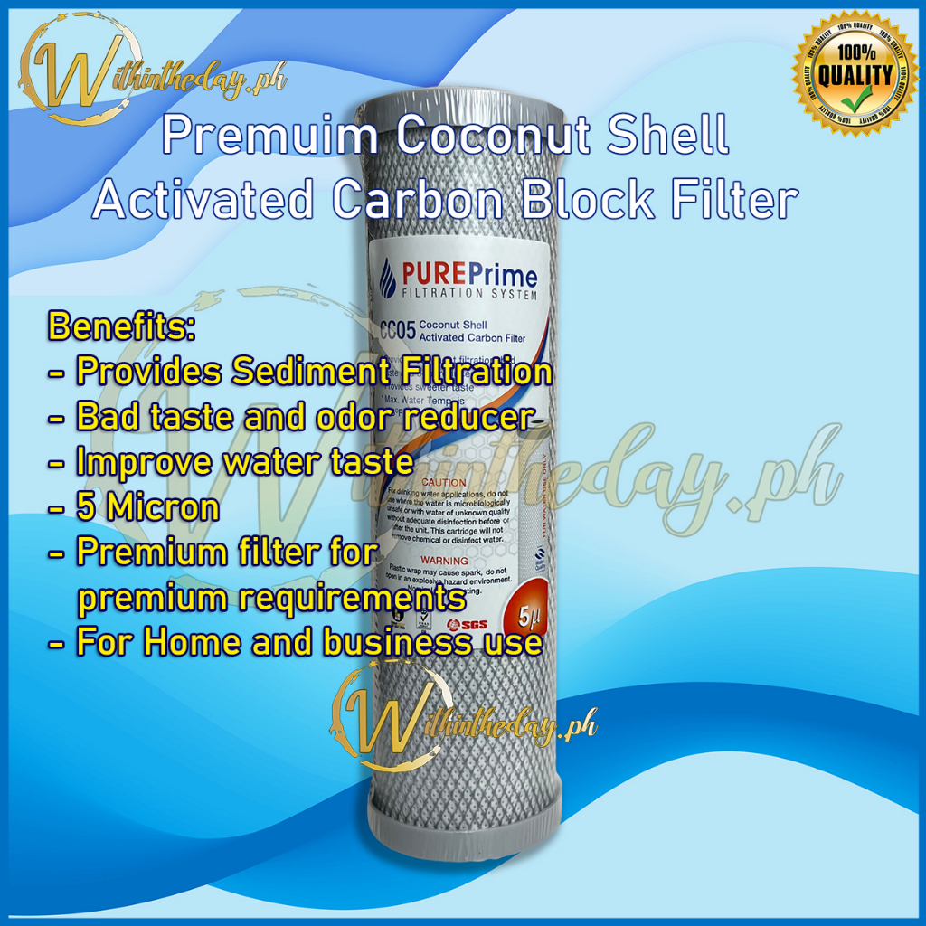 Premium SL10 Activated Carbon Block Filter Pureprime 10 inch Original ...