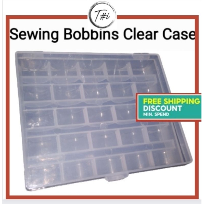 Thread Winder Case for Bobbin Spools Sewing Machine 25 cells with cover ...