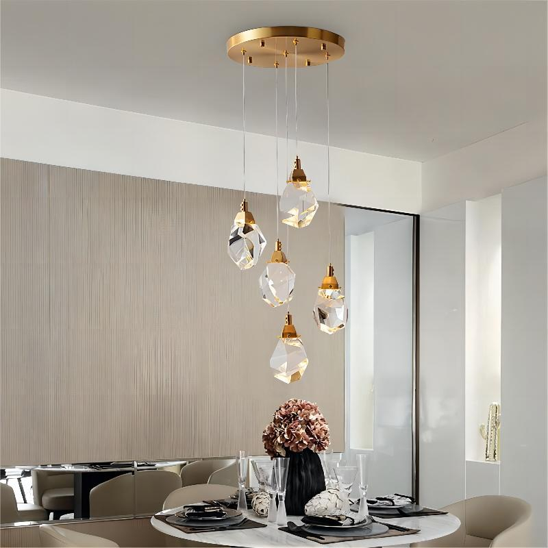 Modern LED Crystal Chandelier Ceiling Light for living Room Bar Counter ...