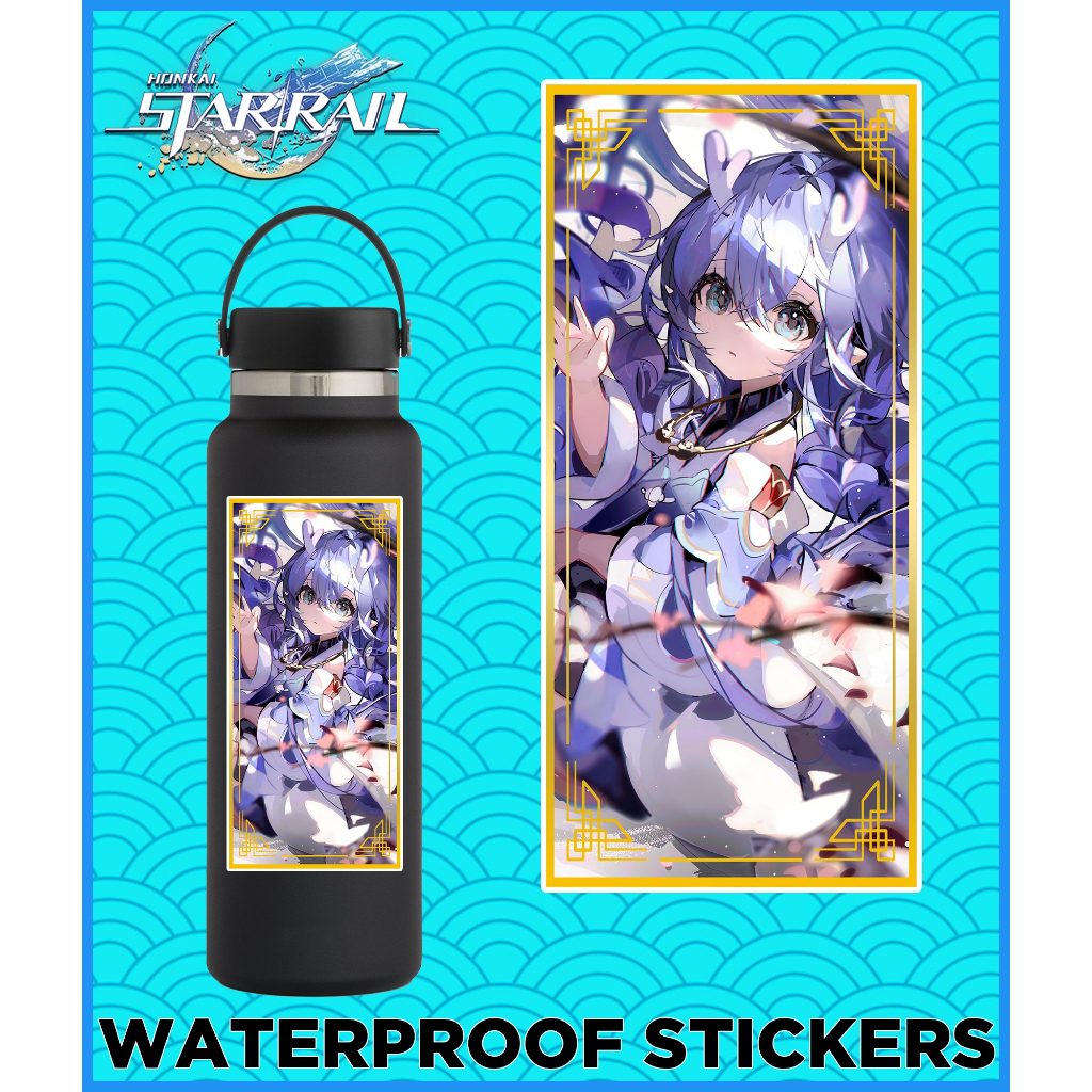 Honkai Star Rail Bailu Eye Slap Peekr And Potrait Card Sticker Laminated Waterproof Sticker 2132