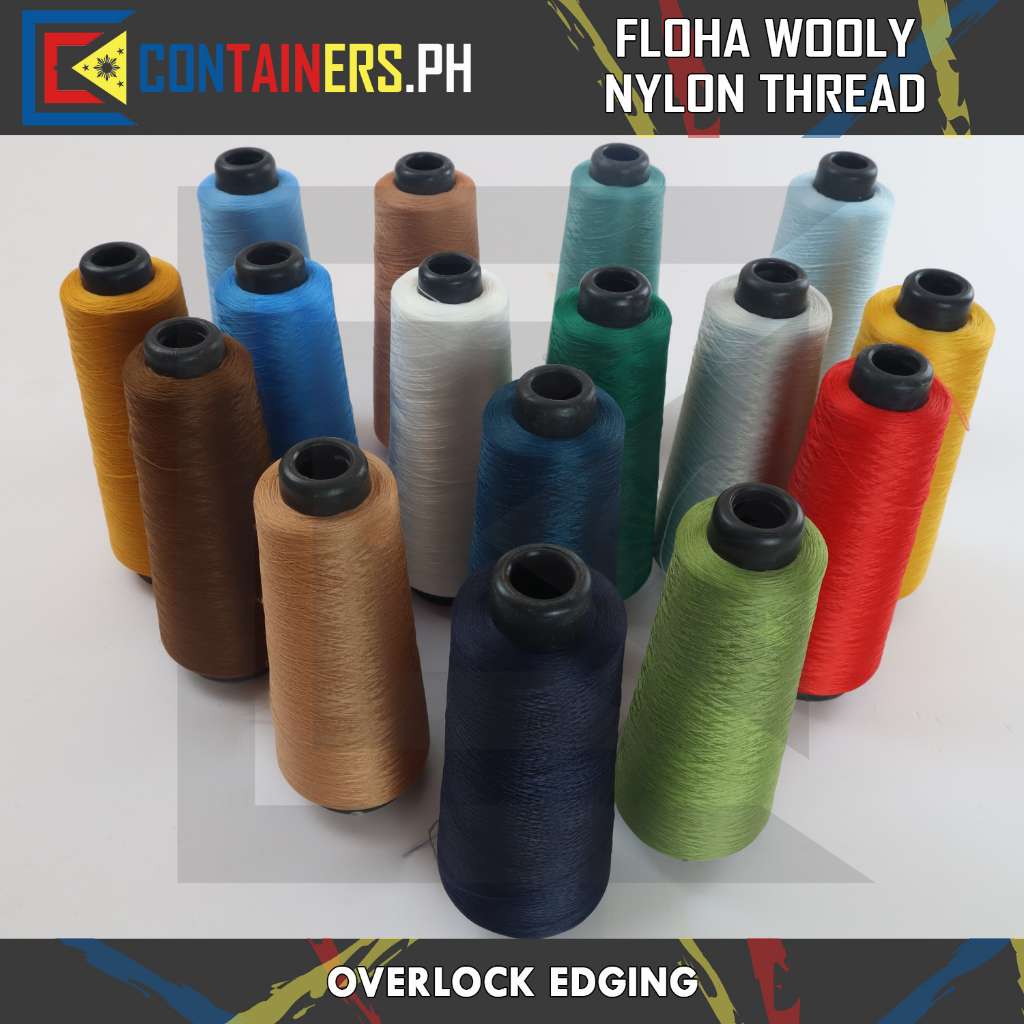 CONTAINRS.PH FLOHA Wooly Nylon Thread (Overlock Edging) | Shopee ...