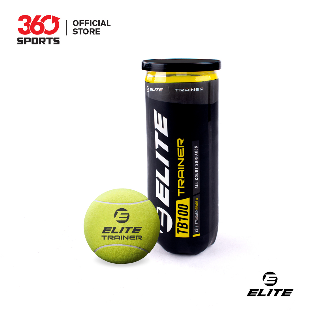 Elite TB100 Trainer Tennis Balls 3 pcs | Shopee Philippines