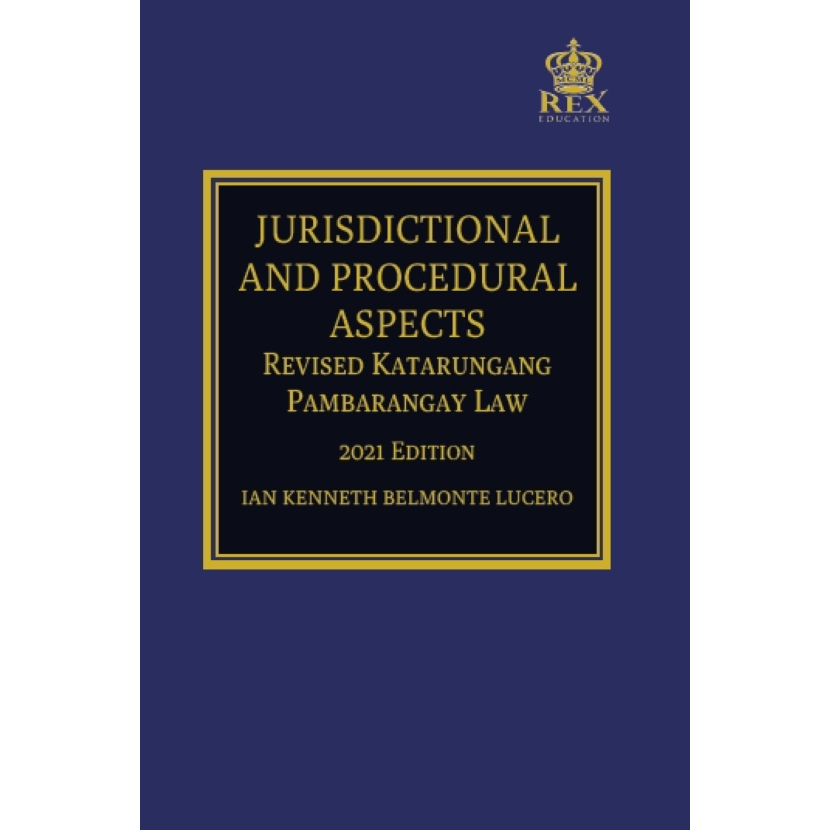 Jurisdictional And Procedural Aspects Katarungang Pambarangay (2021 ...