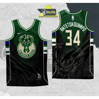 MILWAUKEE BUCKS GREEN GOLD FULL SUBLIMATION HG CONCEPT JERSEY