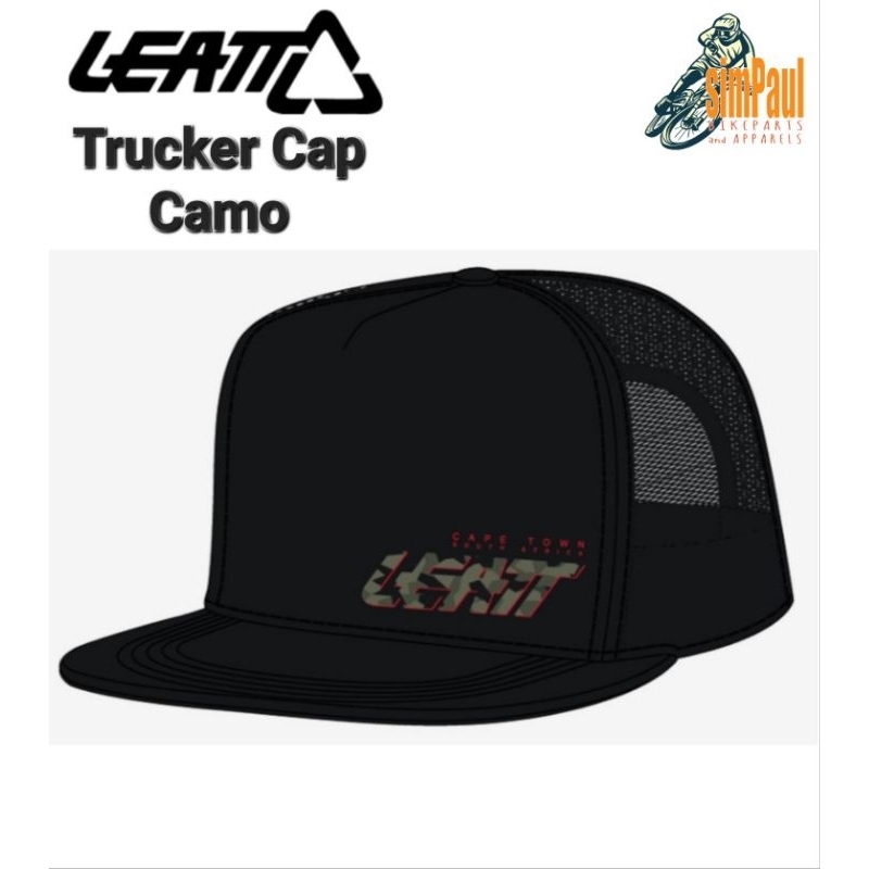 Leatt Black Camo Trucker Cap | Shopee Philippines