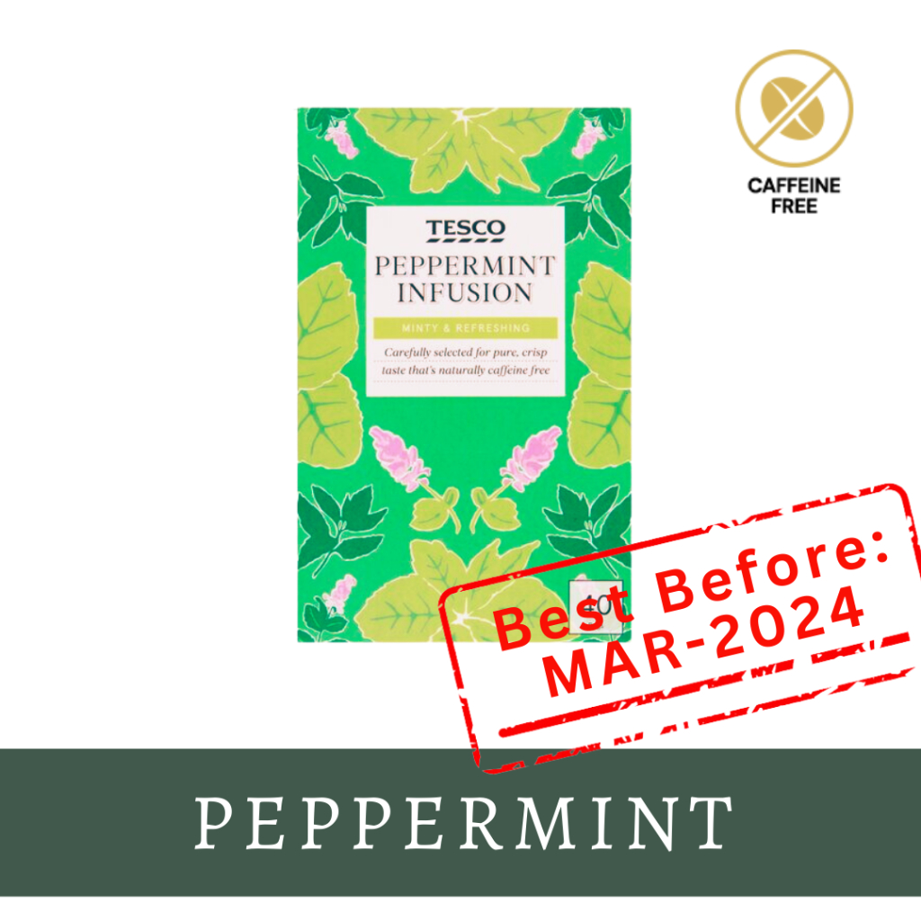 TESCO Tea Infusion 40 tea bags UK Red berries, Green tea, Lemon