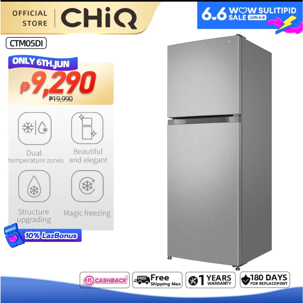 Brand new CHIQ CTM05DI ft Magic Freezing Two door Direct cool