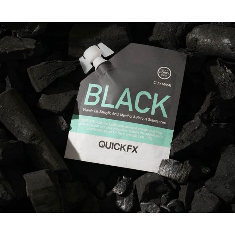 Original QuickFX Clay Mask BLACK | Shopee Philippines