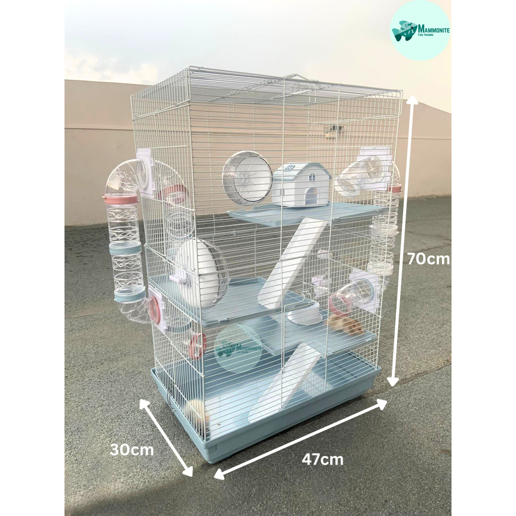 Photo inspiration: Fresh Look at Hamster Cage 3 Layer Elegant Cage For Hamster With Accessories
