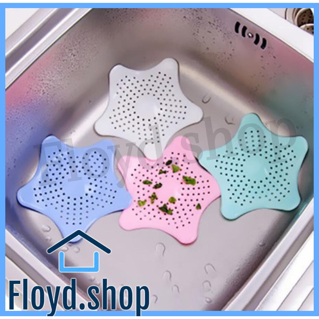 FLOYD.SHOP Silicone Starfish Shaped Bathroom Drain Filter Hair Catcher ...