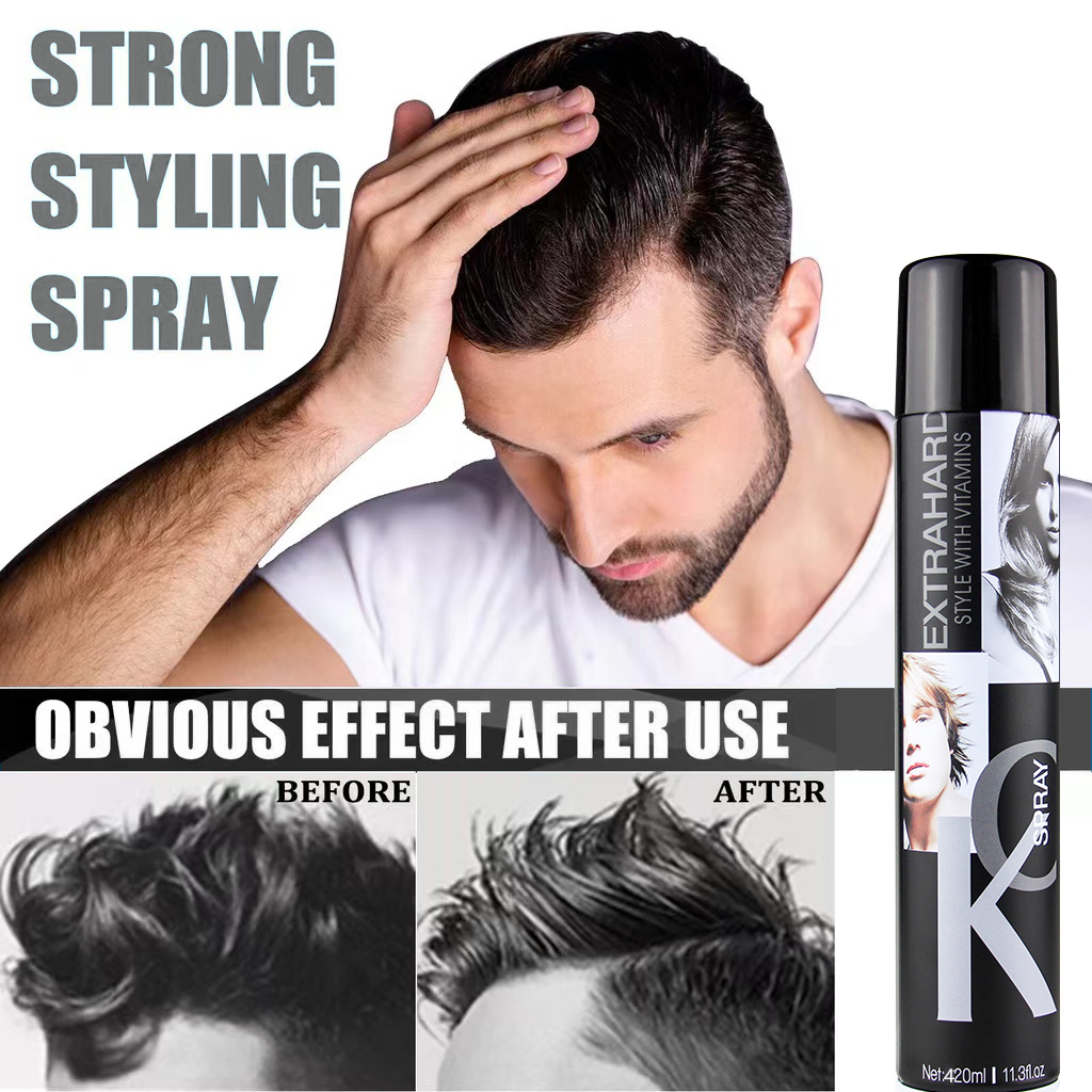 420ML CK Hair Spray Net Strong Hold Hairspray Quick Long Lasting Hair