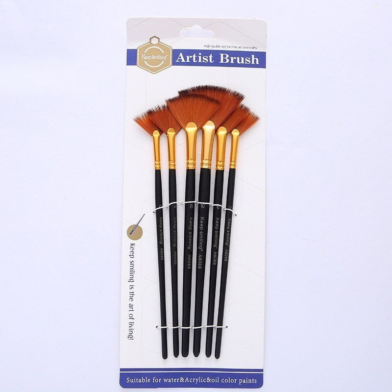 Keep Smiling Fan Brush Set (6pcs/set) | Shopee Philippines