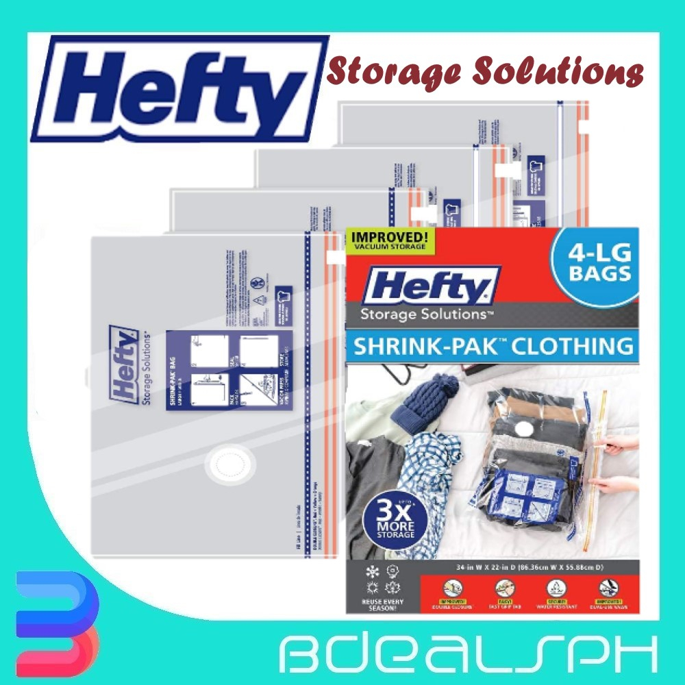 Hefty storage bags for clothes online