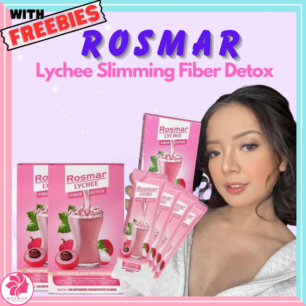 Authentic Rosmar Detox Drink Rosmar with antioxidants Rosmar Fiber detox Lychee Flavor Shopee
