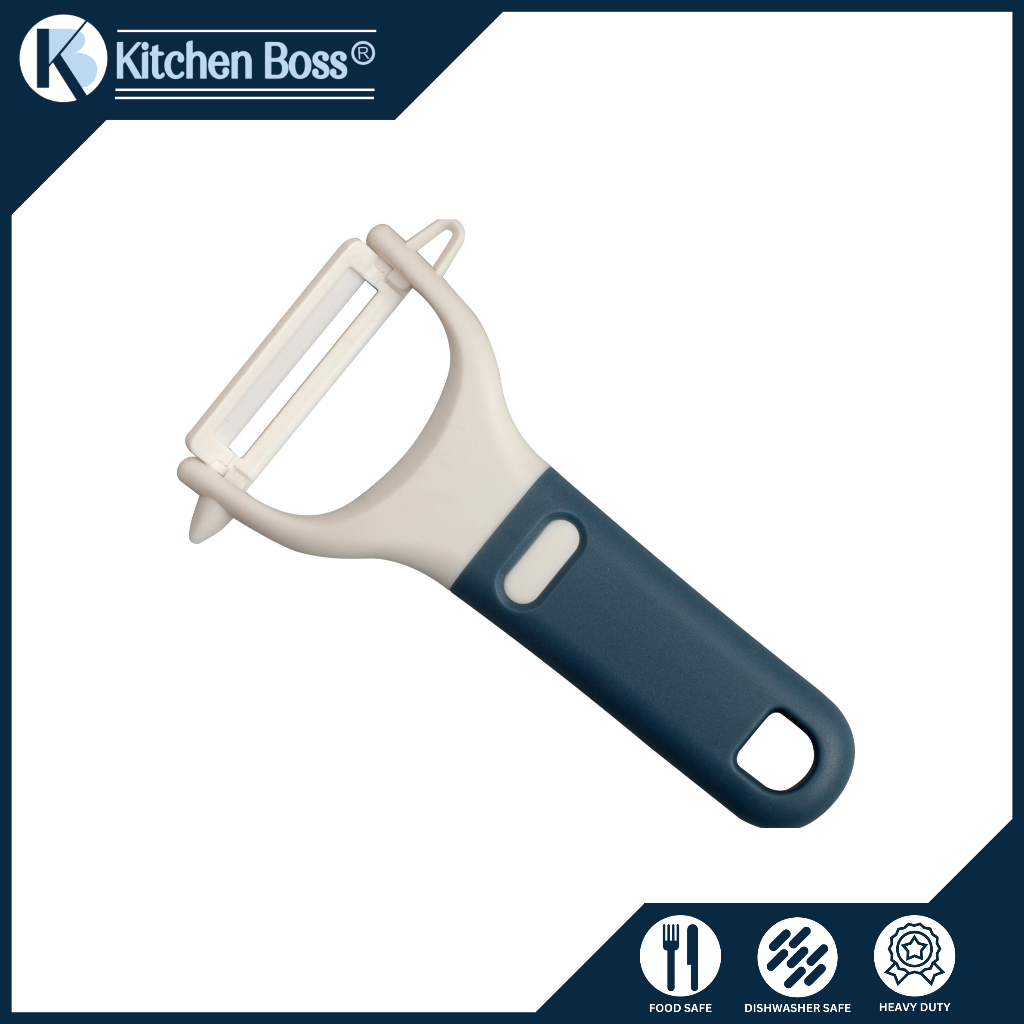 Kitchen Boss Heavy Duty Ceramic Y-Peeler for Carrots Potatoes Fruits ...