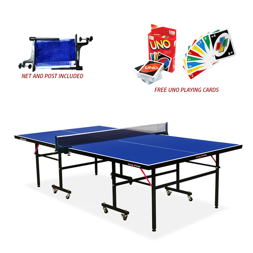 Maxpro MX400 & MX300 Table Tennis with Wheels / with Free UNO Playing
