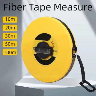 Nimomo Fiberglass Tape Measure, 100 Meter/328 Feet Fiber Tape Measure Reel Retractable Measuring Tape Open Reel Tape Measure Long Measuring Tape