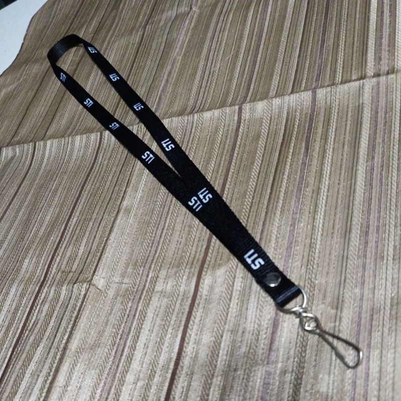 STI black lanyards minimalist design half inch id sling | Shopee ...