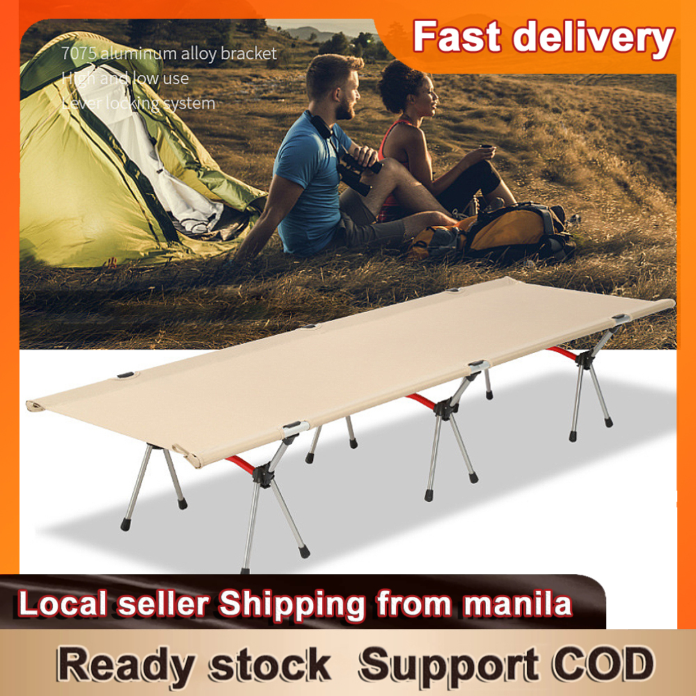 Folding Camping Cot Backpacking Portable Lightweight Cot for Adult Heavy Duty Support 160KG