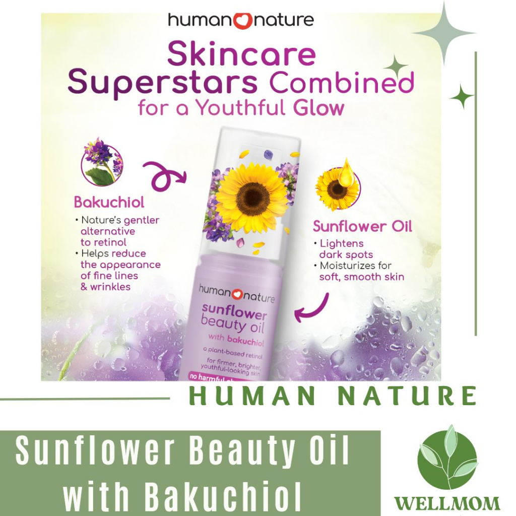 Human Nature Sunflower Beauty Oil with Bakuchiol 30ml Shopee Philippines