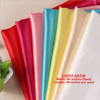 Satin silk fabric 60width per yard/inches