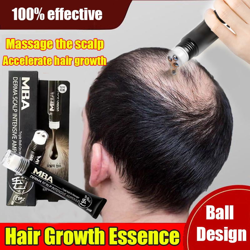 New Korea MBA Hair Growth Serum Fast Hair Growth Ampoule Triple Roll