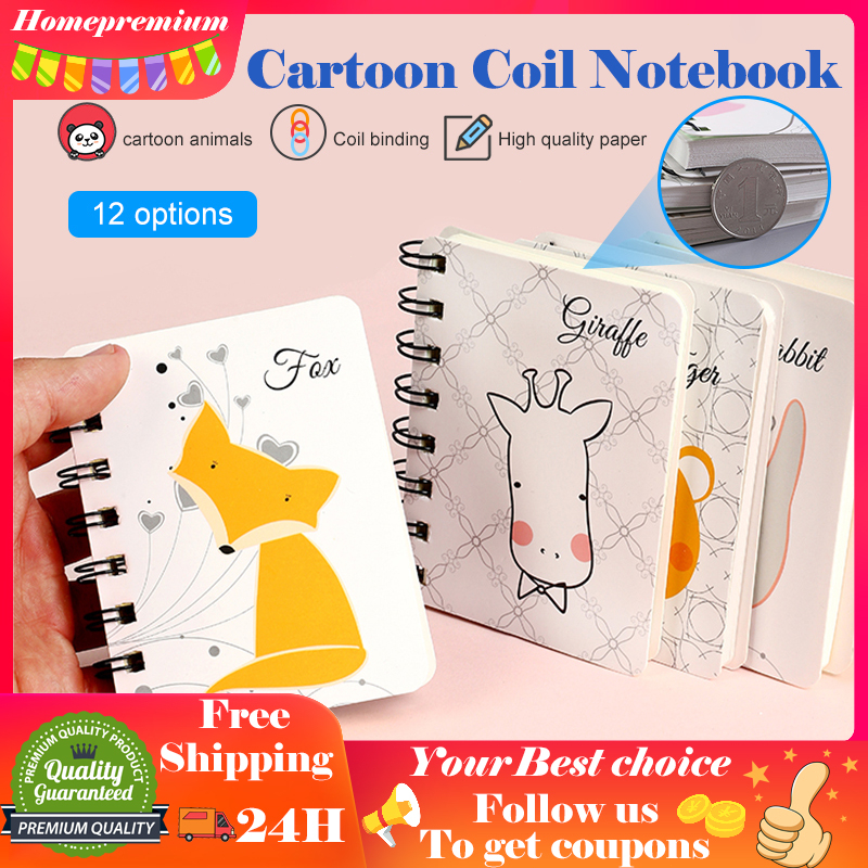 Cartoon Coil Notebook Mini Notepad Spring Notebook Pocket Note Pad ...
