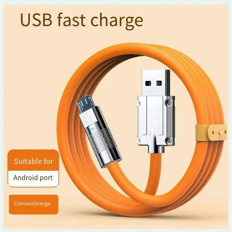 120W 6A TypeC Liquid Silicone Super Fast Charging Cable PD 60W TypeC To TypeC Quick Charge